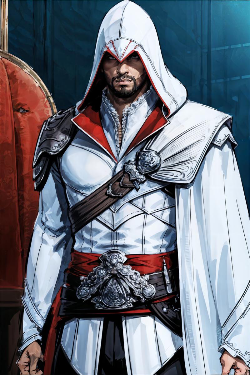 00502-1200447120-(masterpiece, top quality, best quality, official art, detailed_1.2),, ezio_soul3142, solo, 1boy, male focus, belt, hood, cape,.jpg